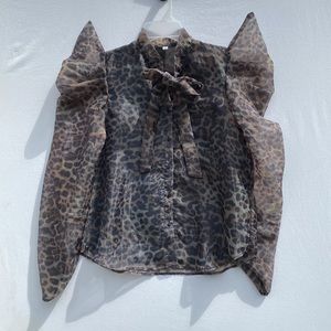 Leopard Print Blouse